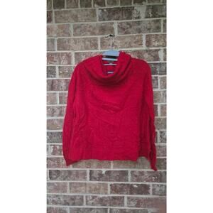 White and Warren 100% Cashmere Red Sweater Size S